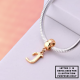 Gold Plated Initials Plain Charm for  Pandora Bracelets - Letters A to Z