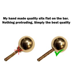 14K White Gold Internal Threaded Labret Stud Piercing