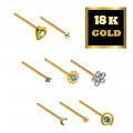 Gold Nose Studs and Rings