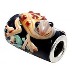 Murano Glass Frog Bead Charms - Fits Pandora & Troll Bracelets - Various Colours