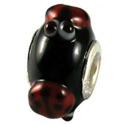 Murano Glass Lady Bird Bead Charms - Fits Pandora & Troll Bracelets - Various Colours
