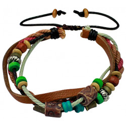 Multi Strand Handmade Fashion Bracelet - Various Colour Beads