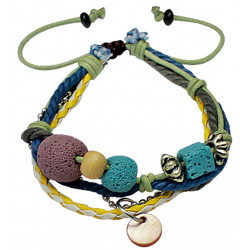 Multi Strand Handmade Fashion Bracelet - Various Colour Beads