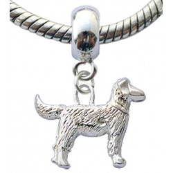Silver Charm Bead Dog Compatible for  Pandora All Types Bracelet