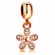 Beautiful Charm Flower - Fits All Pandora Bracelet and necklace - Available in Silver and Rosegold Plating
