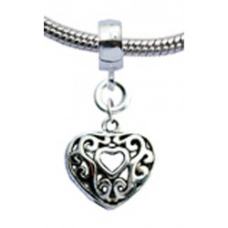 Charm Celtic Heart Figaro - Fits All Pandora Bracelets
