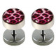 Fake Plugs - 2 pieces Illusion Plugs - Comes in Various Designs and Pattern - Size 8MM - Quality Tested by Sheffield Assay Office in England.