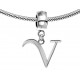 Silver Initials Charm for  Pandora and Troll Bracelet - Fits All Pandora Bracelets - Letters A to Z