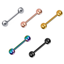 Surgical Steel 316L Straight Barbell - Quality tested by Sheffield Assay Office England