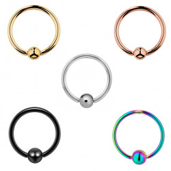 Ball Closure Ring (BCR) Ring Piercing - Surgical Steel 316L - Quality tested by Sheffield Assay Office England