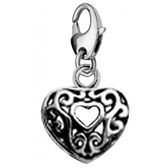 Charm Celtic Heart Figaro - Fits All Pandora Bracelets