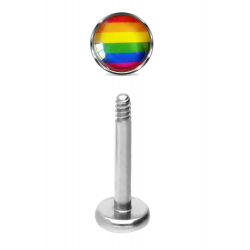 Surgical Steel Labrets 1.2MM/16G - Various Logos - Quality tested by Sheffield Assay Office England