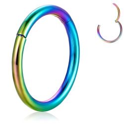 Hinge Segment Ring - RBOW - Quality tested by Sheffield Assay Office England